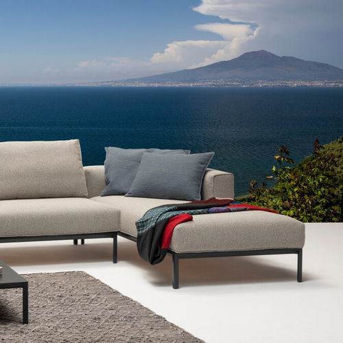 Moderne Récamiere - Platò - WOW ITALY - Stoff / Gestell aus Aluminium / für Außenbereich