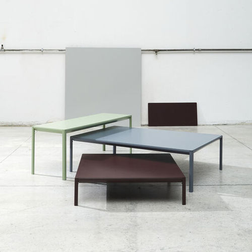 Moderner Couchtisch - Snap - WOW ITALY - Holz / Aluminium / Gestell aus Aluminium