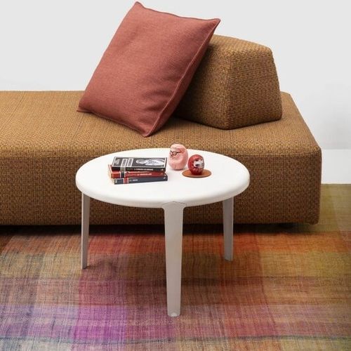 Moderner Couchtisch - Treblè - WOW ITALY - Aluminium / Gestell aus Aluminium / rund