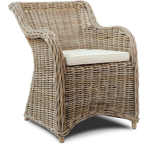 Moderner Stuhl - 115001-GRI - BAMBO BLAU - für den Innenraum / für Außenbereich / Rattan
