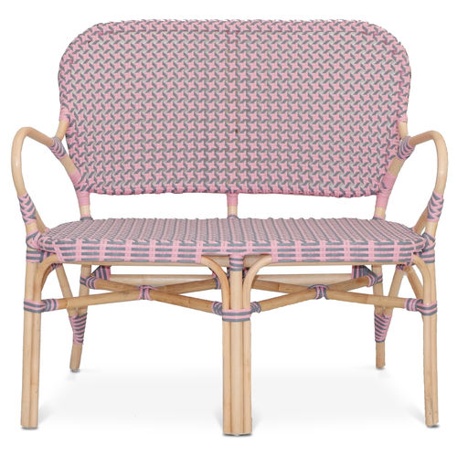 Modernes Sofa - 114020 - BAMBO BLAU - für Außenbereich / Synthetikfaser / mit Armlehnen