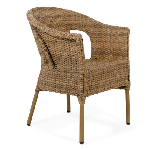 Moderner Stuhl - 950915-SOF - BAMBO BLAU - für den Innenraum / für Außenbereich / Rattan