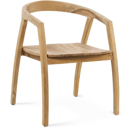 Moderner Stuhl - 116005 - BAMBO BLAU - für den Innenraum / für Außenbereich / Teakholz
