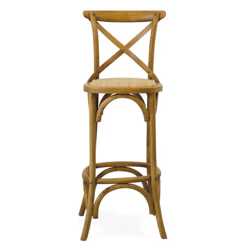 Moderner Barstuhl - 950529-ROB - BAMBO BLAU - für den Innenraum / für Außenbereich / Rattan