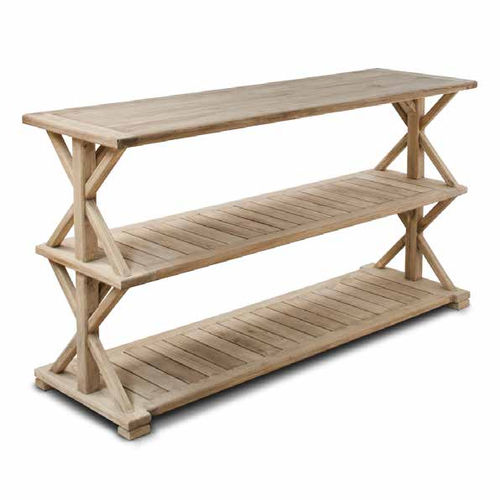 Moderner Konsolentisch - 933059 - BAMBO BLAU - Holz / Gestell aus Holz / rechteckig