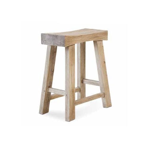 Moderner Hocker - 933072 - BAMBO BLAU - Holz / Gestell aus Holz