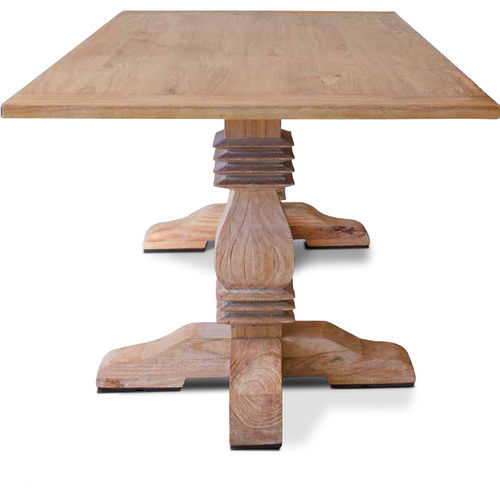 Moderner Tisch - 850015-NAT - BAMBO BLAU - Holz / Gestell aus Holz / rechteckig