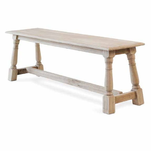 Moderne Bank - 933077 - BAMBO BLAU - Holz / ohne Rückenlehne / ohne Armlehnen