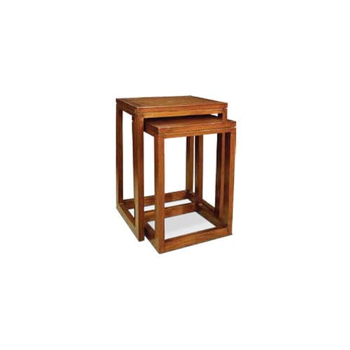 Moderner Satztisch - 930093/65-BAS - BAMBO BLAU - Holz / Gestell aus Holz / rechteckig