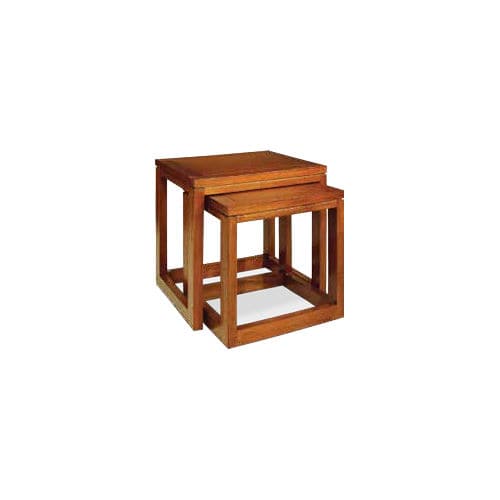 Moderner Satztisch - 930093/48-BAS - BAMBO BLAU - Holz / Gestell aus Holz / rechteckig