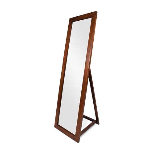 Standspiegel - 930069-BAS - BAMBO BLAU - klassisch / rechteckig / Holz