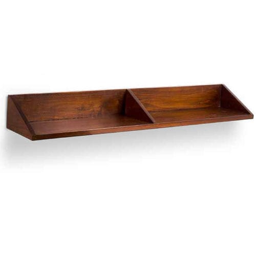 Wandmontiertes Regal - 930070/125-BAS - BAMBO BLAU - klassisch / Holz