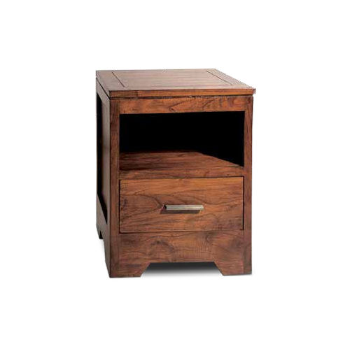 Klassischer Nachttisch - 930008-BAS - BAMBO BLAU - Holz / Gestell aus Holz / rechteckig