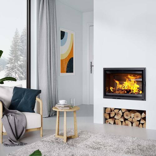 Holzkamin - 2180CBS - Dovre - Einbau / Einseitig / geschlossene Feuerstelle
