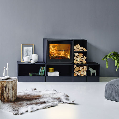 Holz-Kaminofen - SCAN 1003 BOX CS  - Scan A/S - 5 kW...10 kW / bodenstehend / modern