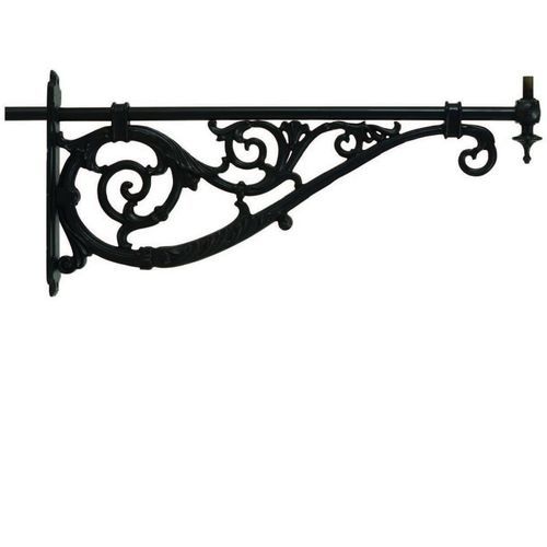 Tragarm für Straßenlaternenpfähle / Gusseisen - Procida - Elux srl - galvanisiertem Stahl