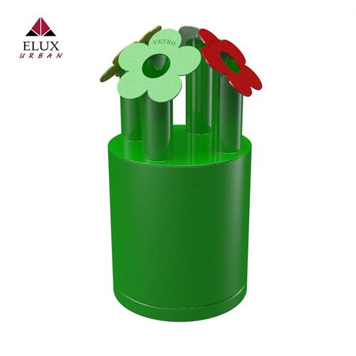 Park-Abfallbehälter - FRIULI 697 - Elux srl - System / galvanisiertem Stahl / pulverbeschichteter Stahl