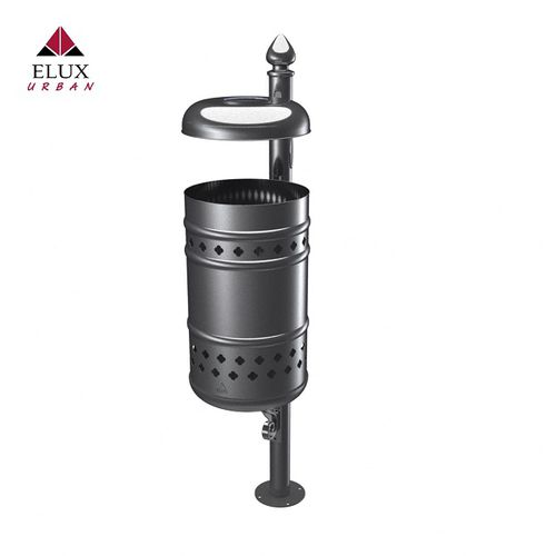 Park-Abfallbehälter - LIGURIA 608 - Elux srl - System / bodenstehend / galvanisiertem Stahl