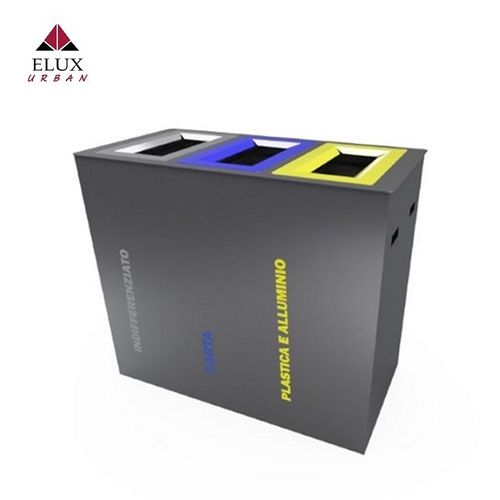 Park-Abfallbehälter - COURMAYEUR 698/3 - Elux srl - System / bodenstehend / freistehend