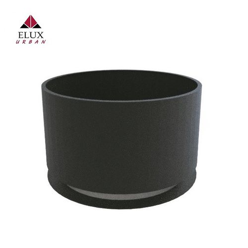 Stahlblech-Pflanzkübel - KALIKA 102 - Elux srl - pulverbeschichteter Stahl / Edelstahl / rund
