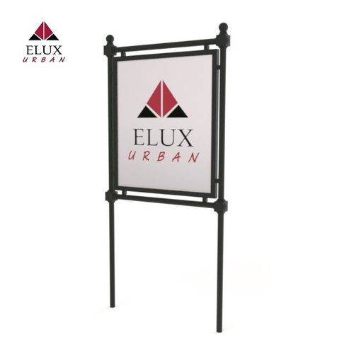 Festinstallierter Werbeträger - DHALIA 412 - Elux srl - für Straße / für Handel / für öffentliche Bereiche