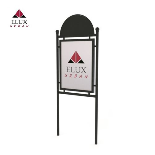 Festinstallierter Werbeträger - SCILLA 413 - Elux srl - für Straße / für Handel / Werbe