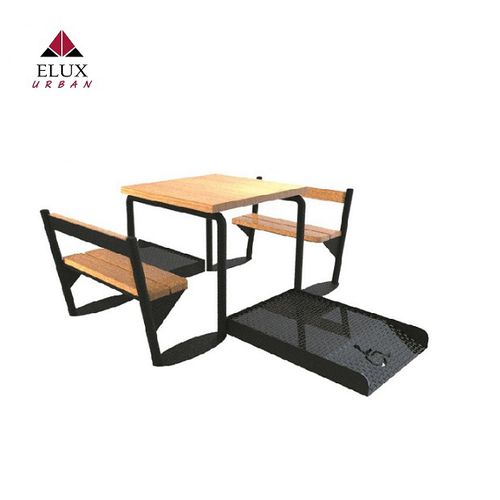 Behindertenfreundlicher Picknicktisch - Tavolo disabili 455H - Elux srl - modern / Kiefer / Iroko