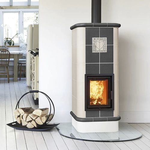 Holz-Kaminofen - QUADRA 5 LEVELS - Cerampiù Srl - 8 kW / bodenstehend / modern