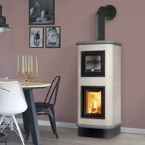 Holz-Kaminofen - CHEF - Cerampiù Srl - elektrisch / 8 kW / Multibrennstoff