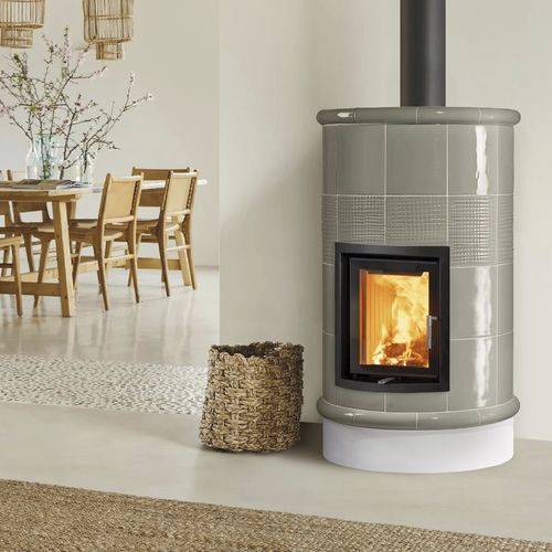 Holz-Kaminofen - RONDÒ 4 LEVELS - Cerampiù Srl - elektrisch / 8 kW / Multibrennstoff