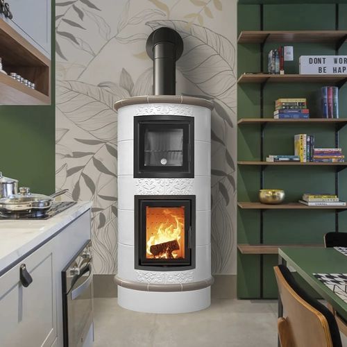 Holz-Kaminofen - GOURMET - Cerampiù Srl - elektrisch / 8 kW / Multibrennstoff