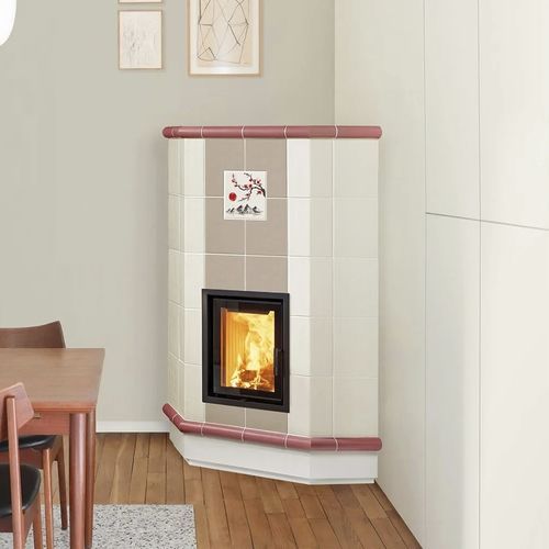 Holz-Kaminofen - ATENA 5 LEVELS - Cerampiù Srl - elektrisch / 8 kW / Multibrennstoff