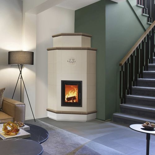 Holz-Kaminofen - OLIMPIA 6 LEVELS - Cerampiù Srl - elektrisch / 8 kW / Multibrennstoff