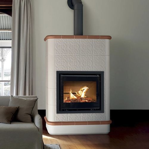 Holz-Kaminofen - CRETA 5 LEVELS - Cerampiù Srl - elektrisch / 8 kW / Multibrennstoff
