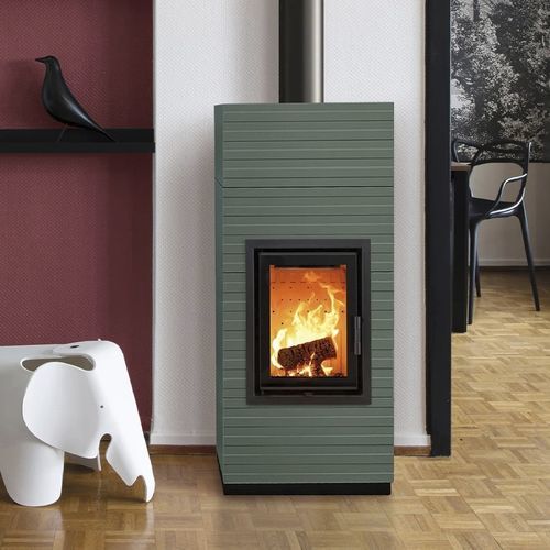 Holz-Kaminofen - MINI - Cerampiù Srl - elektrisch / 8 kW / Multibrennstoff