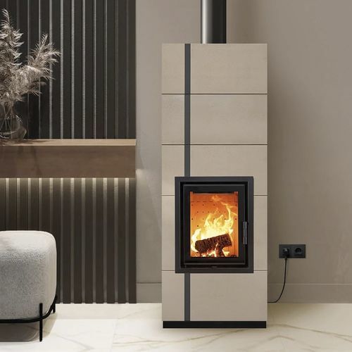 Holz-Kaminofen - MEDIUM - Cerampiù Srl - 8 kW / Multibrennstoff / bodenstehend