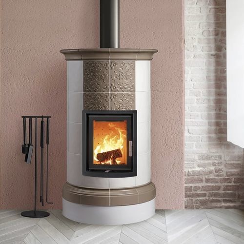 Holz-Kaminofen - DOLOMIA 4 LEVELS - Cerampiù Srl - elektrisch / 8 kW / Multibrennstoff