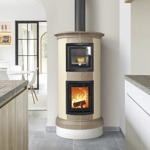 Holz-Kaminofen - GALA - Cerampiù Srl - elektrisch / 8 kW / Multibrennstoff