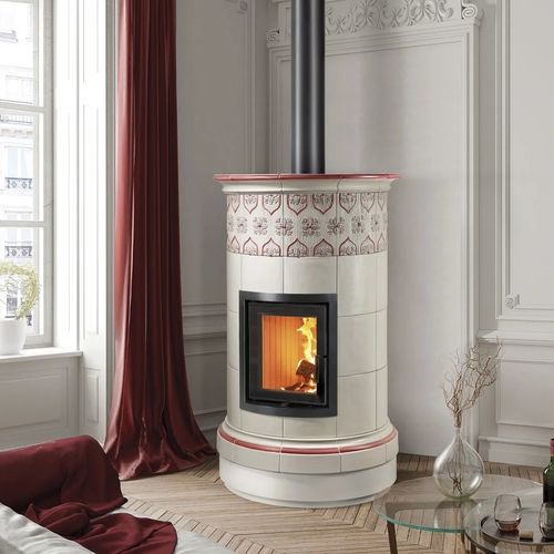 Holz-Kaminofen - ALPINA 4 LEVELS - Cerampiù Srl - elektrisch / 8 kW / Multibrennstoff