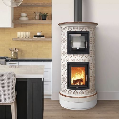 Holz-Kaminofen - BUFFET - Cerampiù Srl - elektrisch / 8 kW / Multibrennstoff
