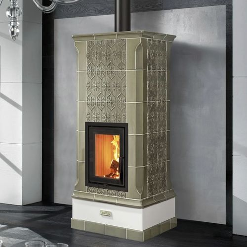 Holz-Kaminofen - VEGA - Cerampiù Srl - elektrisch / 8 kW / Multibrennstoff