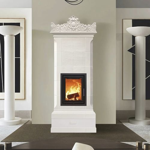 Holz-Kaminofen - MADAME - Cerampiù Srl - 8 kW / Multibrennstoff / bodenstehend