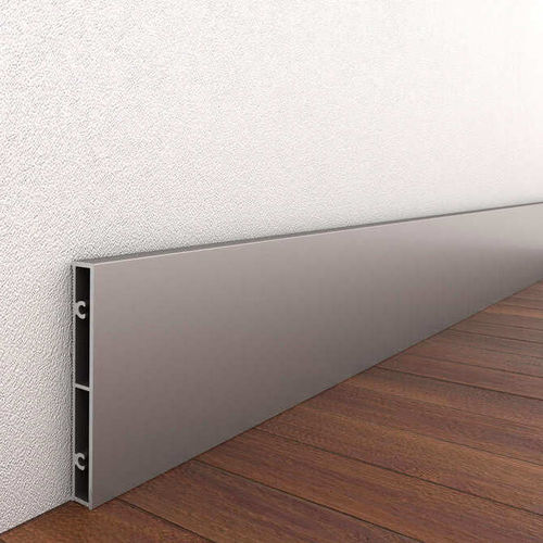 Silberfarbene Zierleiste - FALKIT&reg; - Alu-Stock SA - Aluminium / rechteckig / 100% recycelbar