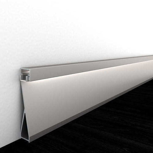 Silberfarbene Zierleiste - LEDKIT - Alu-Stock SA - Aluminium / rechteckig