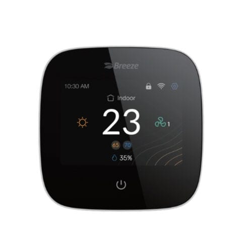 Digitales Thermostat - BC108W-4DM - Breeze Controls - programmierbar / manuell / Raum