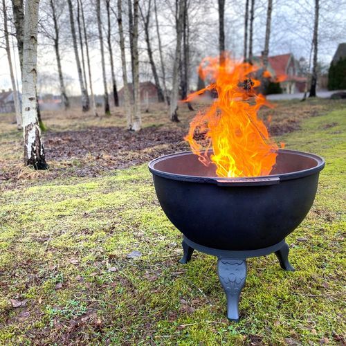 Garten-Feuerstelle / Holz - Westbo of Sweden AB - Gusseisen / rund / schwarz