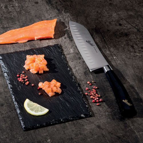 Küchenmesser mit Harzgriff - ELEGANCE SANTOKU 18 BLACK - Berkel - mit Edelstahlklinge