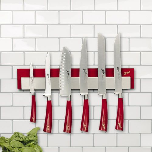 Acryl-Messerblock - RED MAGNETIC - Berkel - Edelstahl / HPL