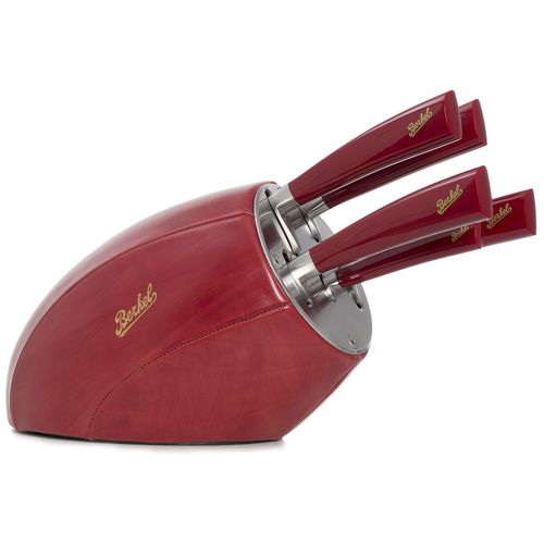 Leder-Messerblock - ELEGANCE SENSE RED + ELEGANCE SET - Berkel