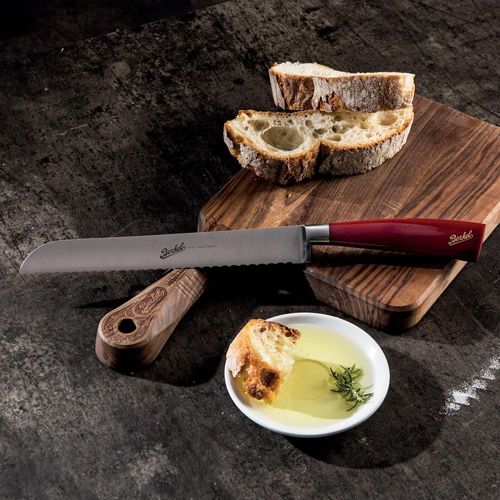 Brotmesser mit Harzgriff - ELEGANCE 22 RED - Berkel - mit Edelstahlklinge